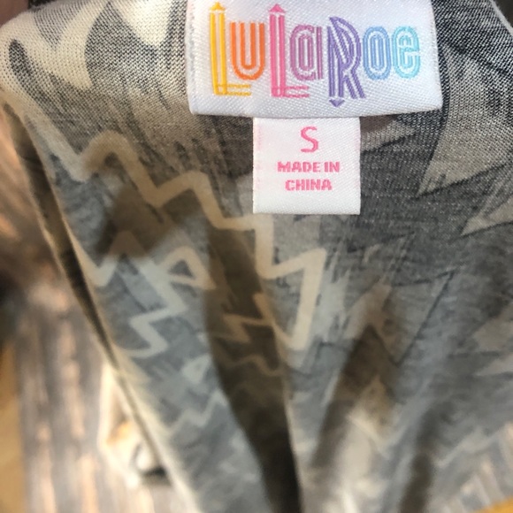 NWT LuLaRoe Randy - Black Grey White - Size Small - Picture 8 of 8